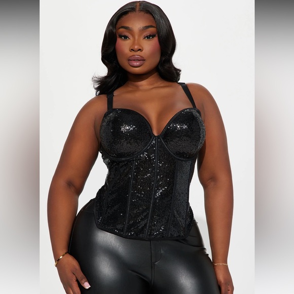 Shine all night mesh corset top - Picture 3 of 4